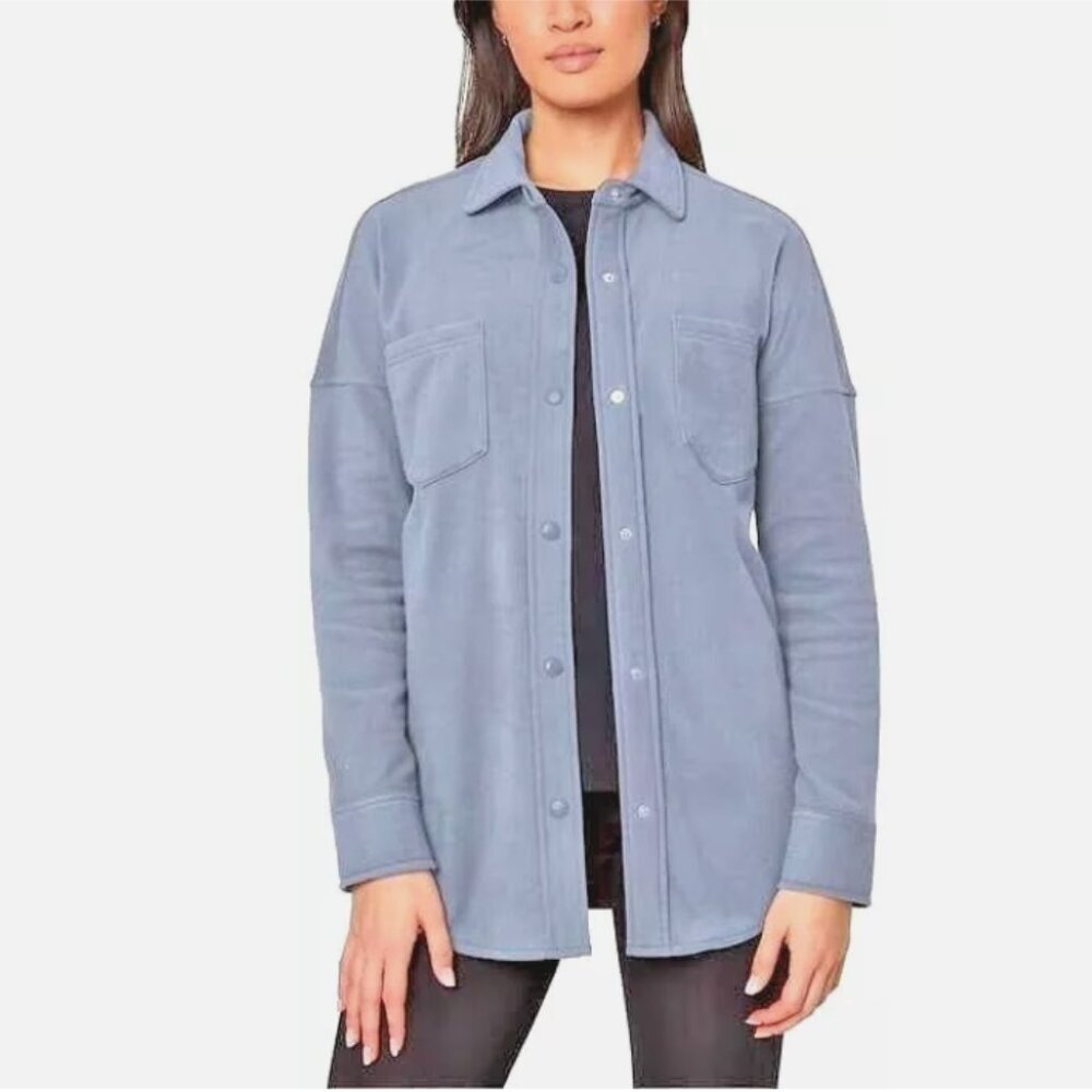 Mondetta Women's Cozy Warm Fleece Shirt Jacket